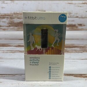 New Sealed Fitbit Ultra FB102B Blue Wireless Activity Sleep Tracker Vintage Box